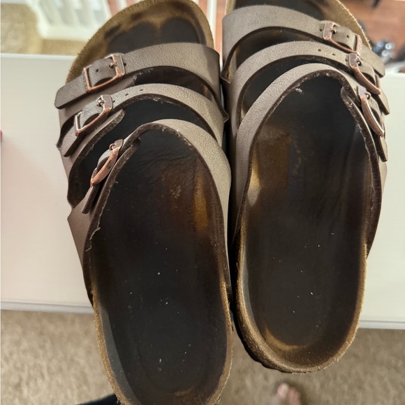 Birkenstock Brown Leather Sandals - Picture 2 of 3